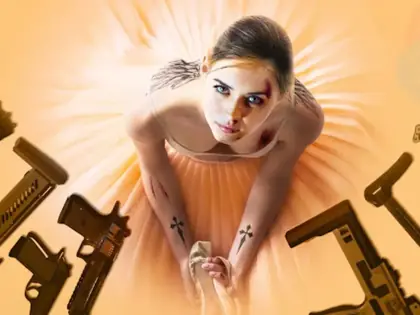 Arte ilustrativa de filme de ação