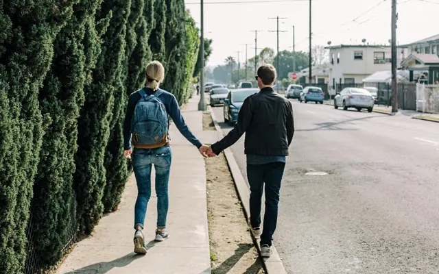 Casal na cidade