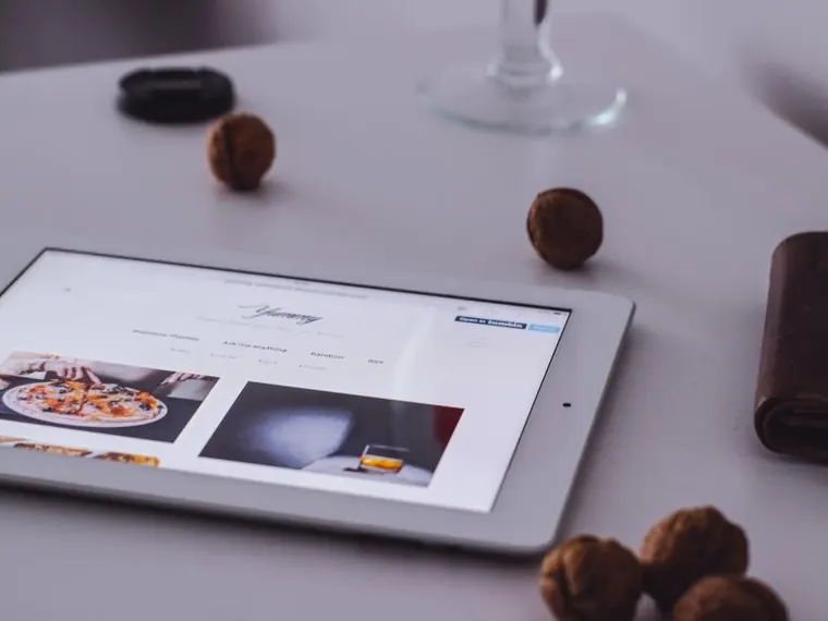 Tablet no escritório