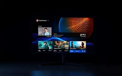Televisão com interface de streaming aberta