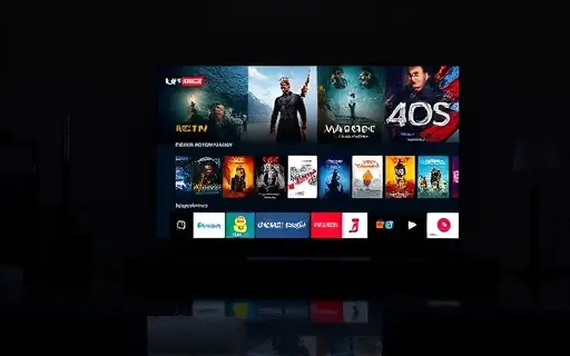 Televisão com interface de streaming aberta